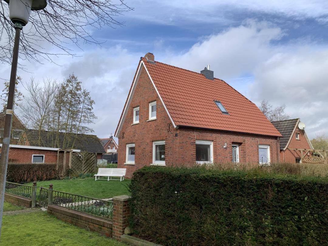 Neu! Schickes Und Modernes Ferienhaus Ant Zingel Krummhörn Buitenkant foto