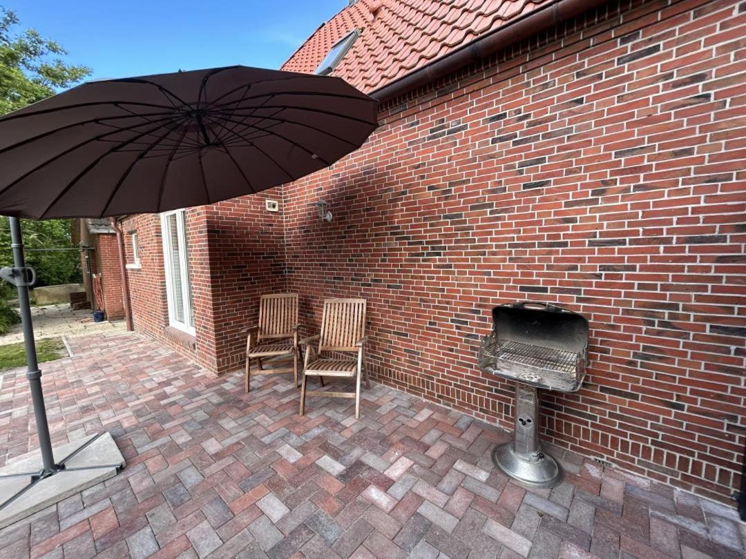 Neu! Schickes Und Modernes Ferienhaus Ant Zingel Krummhörn Buitenkant foto